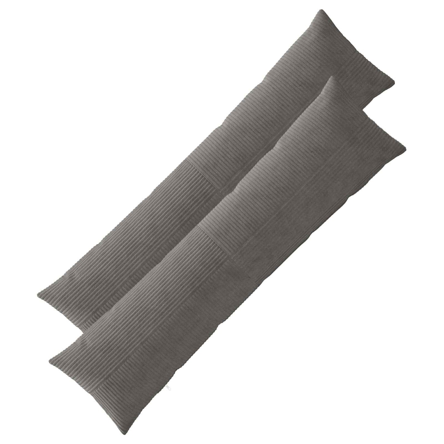 Cushion Cover 2 pcs ALMELO Dark Grey 40 x 145 cm Corduroy