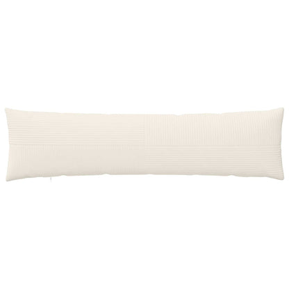 Cushion Cover ALMELO Cream 40 x 145 cm Corduroy
