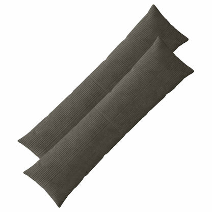 Cushion Cover 2 pcs ALMELO Anthracite 40 x 145 cm Corduroy