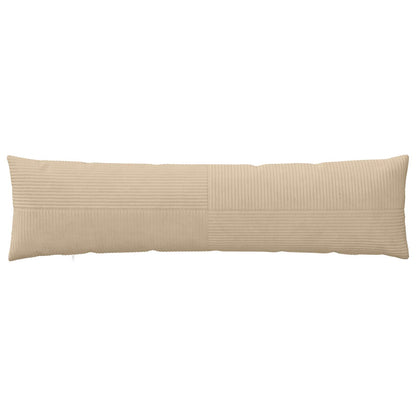 Cushion Cover ALMELO Taupe 40 x 145 cm Corduroy