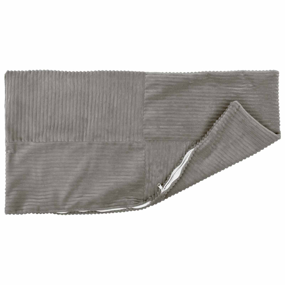 Cushion Cover 6 pcs ALMELO Light Grey 40 x 60 cm Corduroy