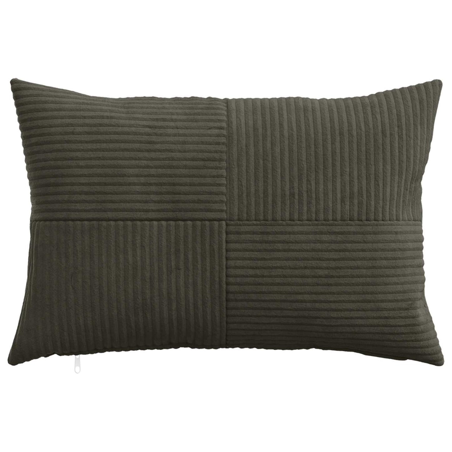 Cushion Cover 6 pcs ALMELO Anthracite 40 x 60 cm Corduroy