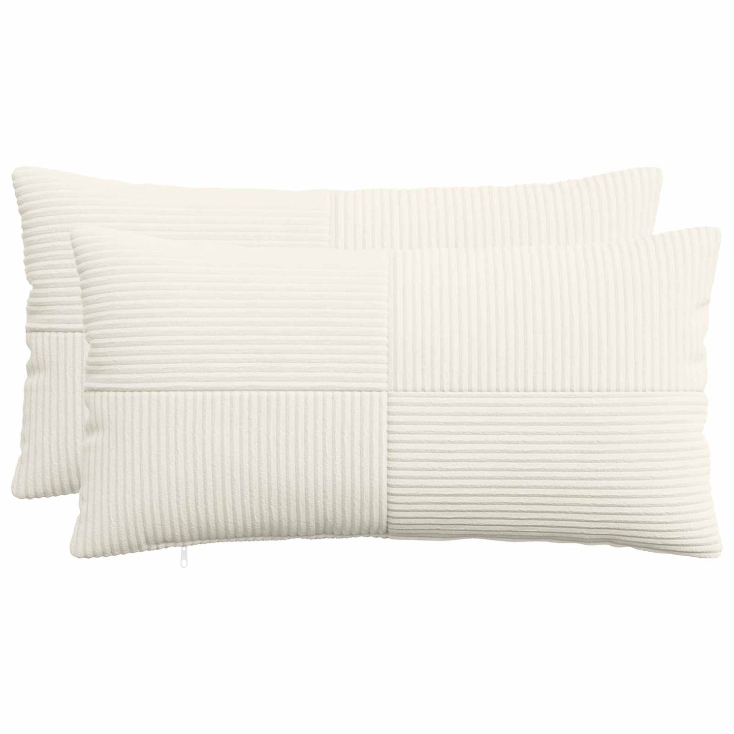 Cushion Cover 2 pcs ALMELO Cream 40 x 70 cm Corduroy