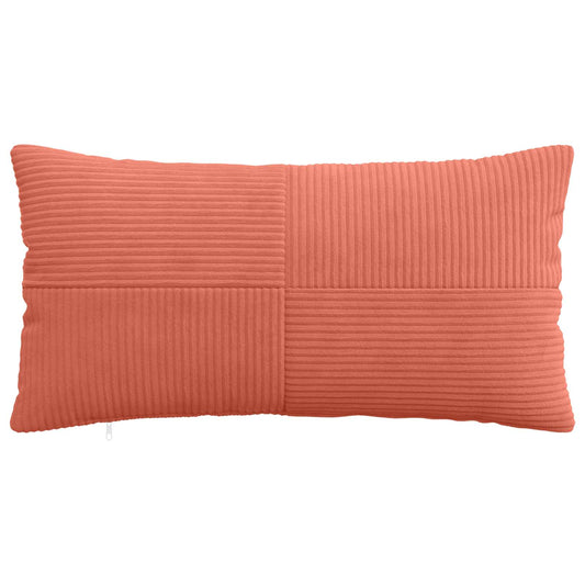 Cushion Cover 2 pcs ALMELO Red Orange 40 x 70 cm Corduroy