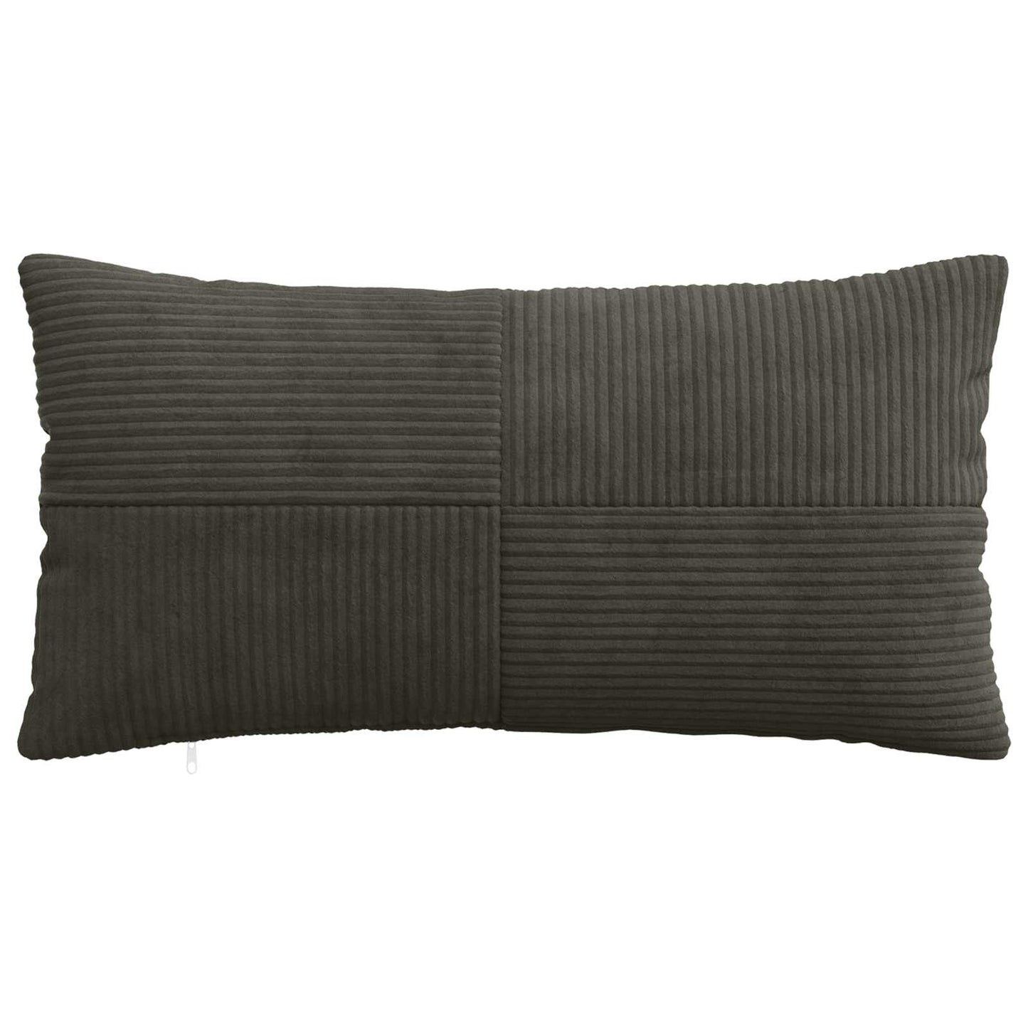 Cushion Cover 2 pcs ALMELO Anthracite 40 x 70 cm Corduroy