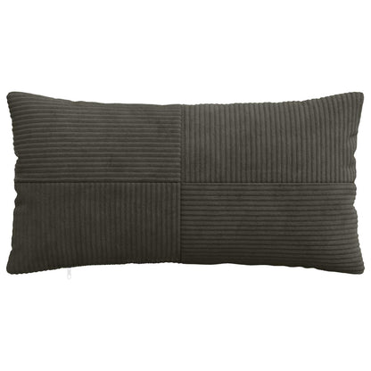 Cushion Cover 6 pcs ALMELO Anthracite 40 x 70 cm Corduroy