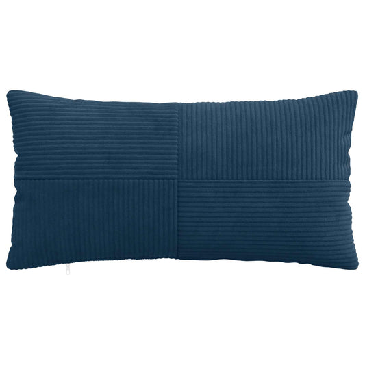 Cushion Cover 6 pcs ALMELO Navy Blue 40 x 70 cm Corduroy