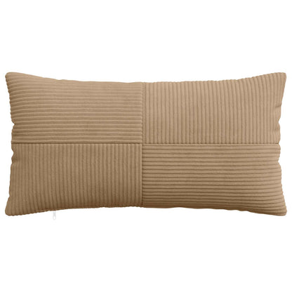 Cushion Cover 2 pcs ALMELO Brown 40 x 70 cm Corduroy