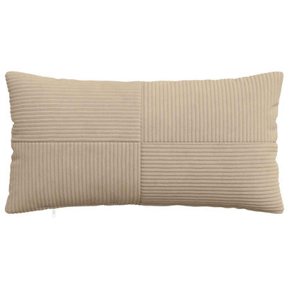 Cushion Cover 2 pcs ALMELO Taupe 40 x 70 cm Corduroy