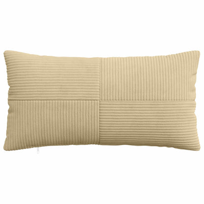 Cushion Cover 2 pcs ALMELO Grey Green 40 x 80 cm Corduroy