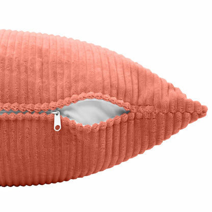 Cushion Cover 6 pcs ALMELO Red Orange 40 x 80 cm Corduroy
