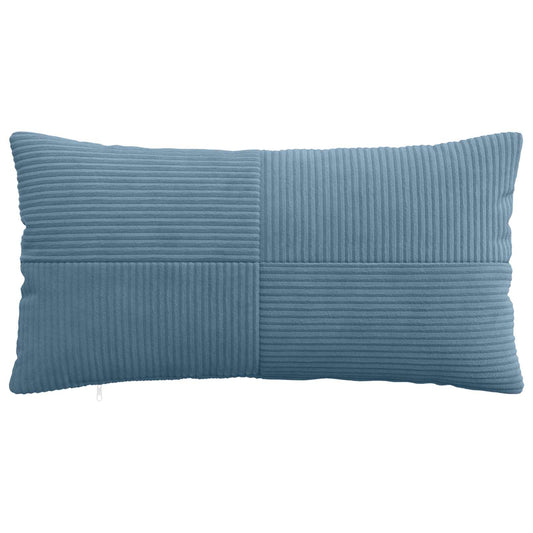 Cushion Cover 2 pcs ALMELO Blue 40 x 80 cm Corduroy