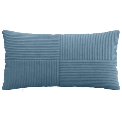 Cushion Cover 6 pcs ALMELO Blue 40 x 80 cm Corduroy