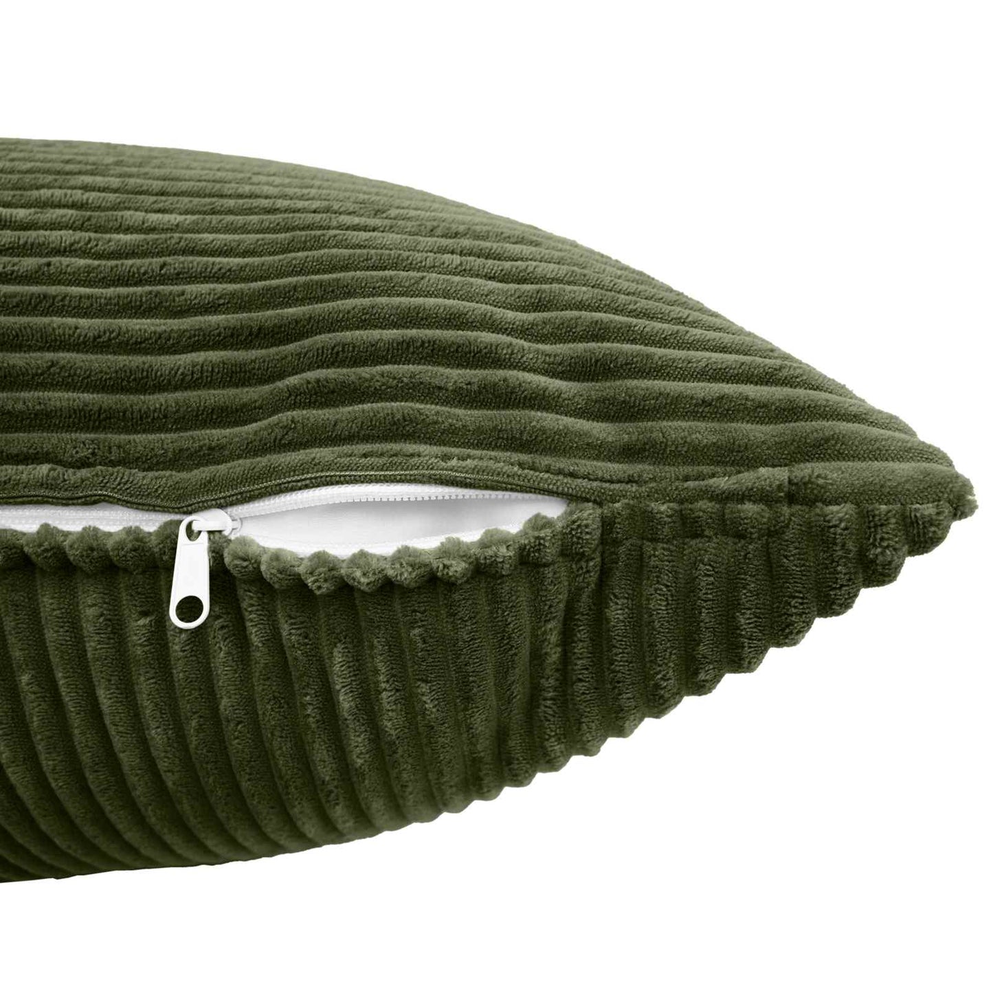 Cushion Cover 6 pcs ALMELO Green 40 x 80 cm Corduroy