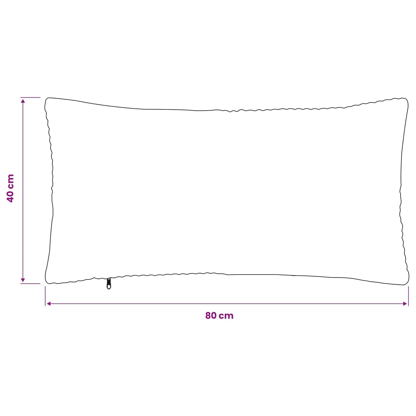 Cushion Cover 6 pcs ALMELO Taupe 40 x 80 cm Corduroy