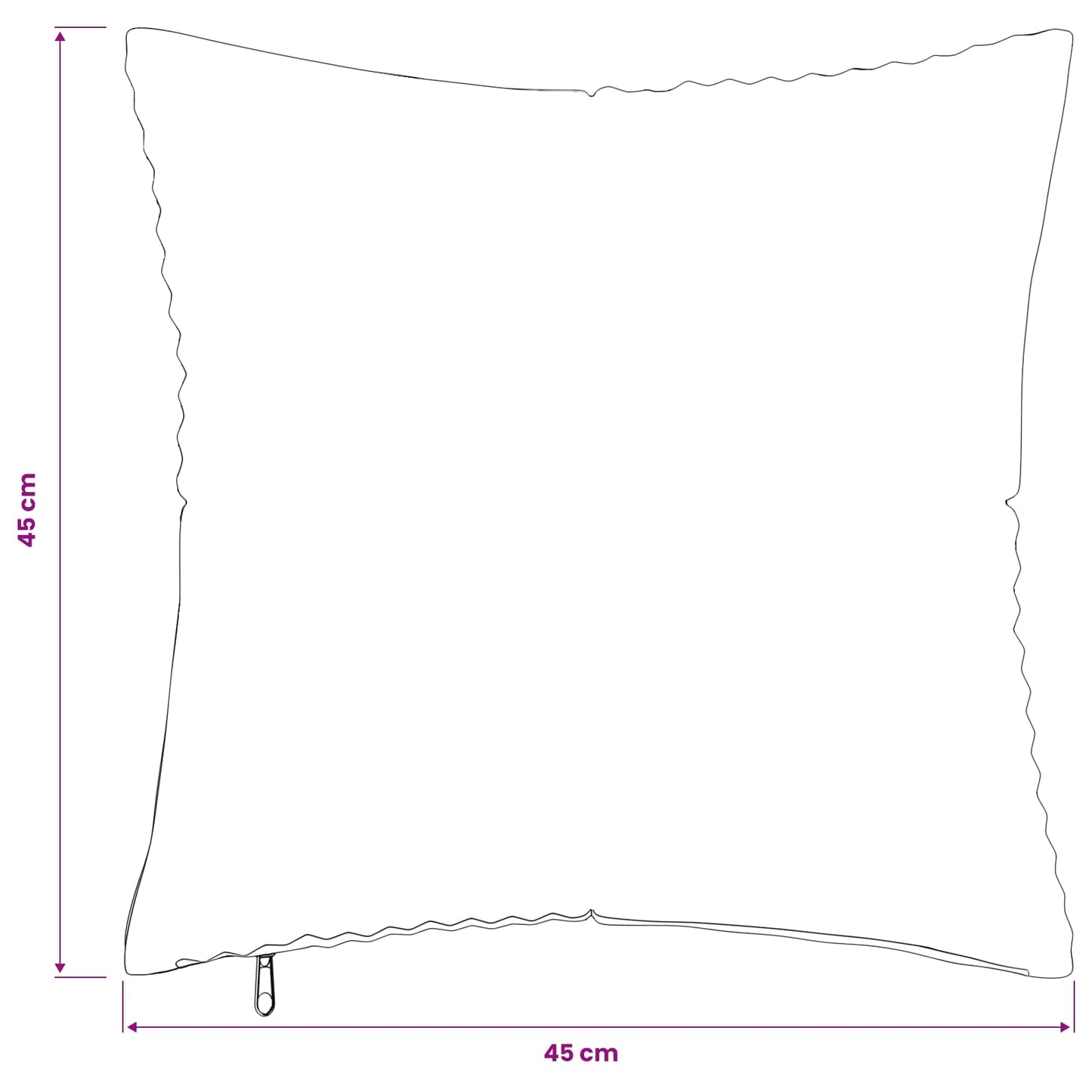Cushion Cover 2 pcs ALMELO Light Grey 45 x 45 cm Corduroy