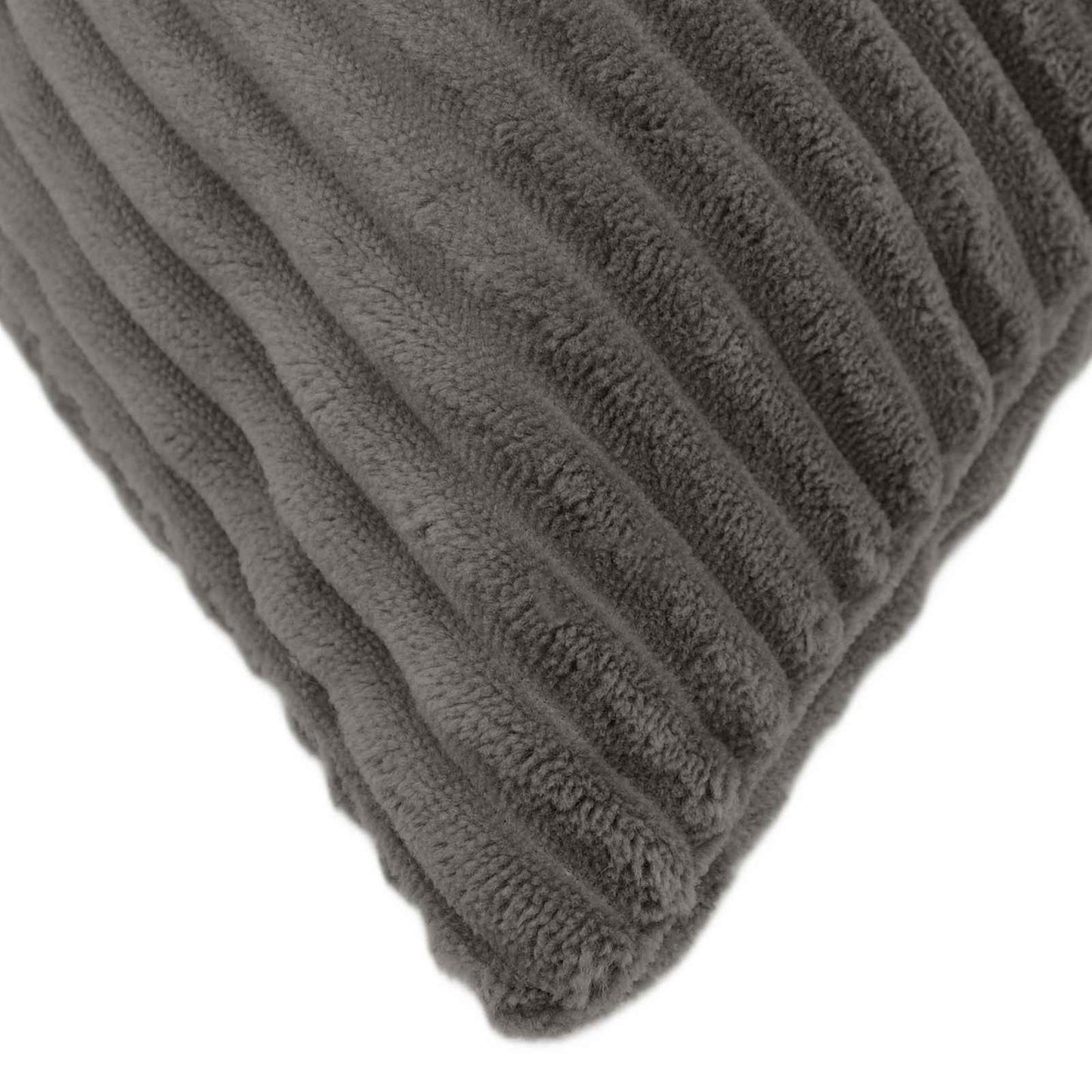 Cushion Cover 2 pcs ALMELO Dark Grey 45 x 45 cm Corduroy