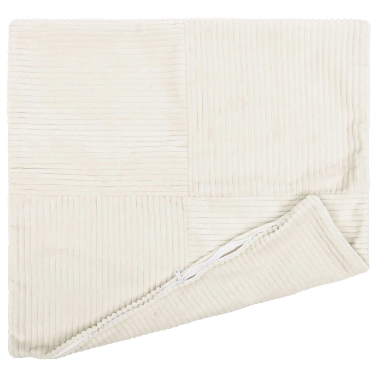 Cushion Cover 6 pcs ALMELO Cream 45 x 45 cm Corduroy