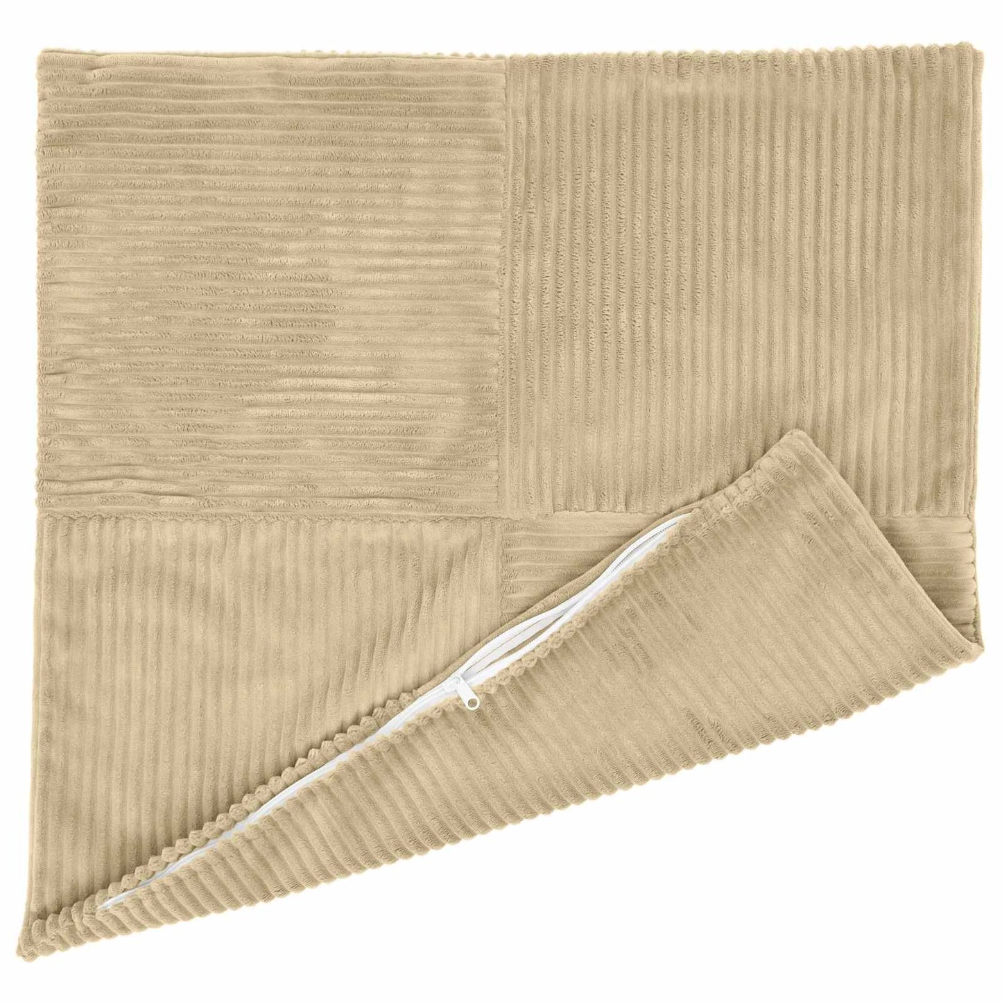 Cushion Cover 2 pcs ALMELO Grey Green 45 x 45 cm Corduroy