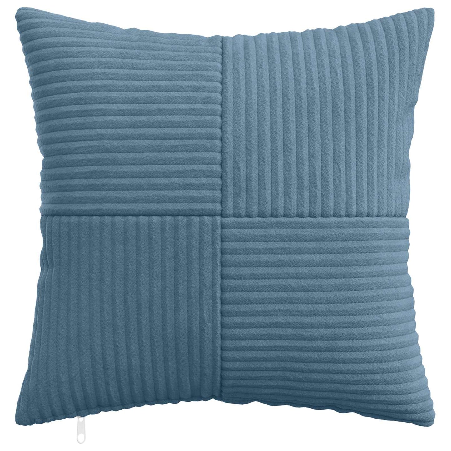 Cushion Cover 12 pcs ALMELO Blue 50 x 50 cm Corduroy