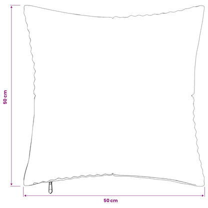 Cushion Cover 12 pcs ALMELO Blue 50 x 50 cm Corduroy