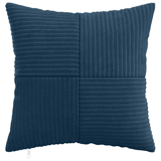 Cushion Cover 6 pcs ALMELO Navy Blue 50 x 50 cm Corduroy