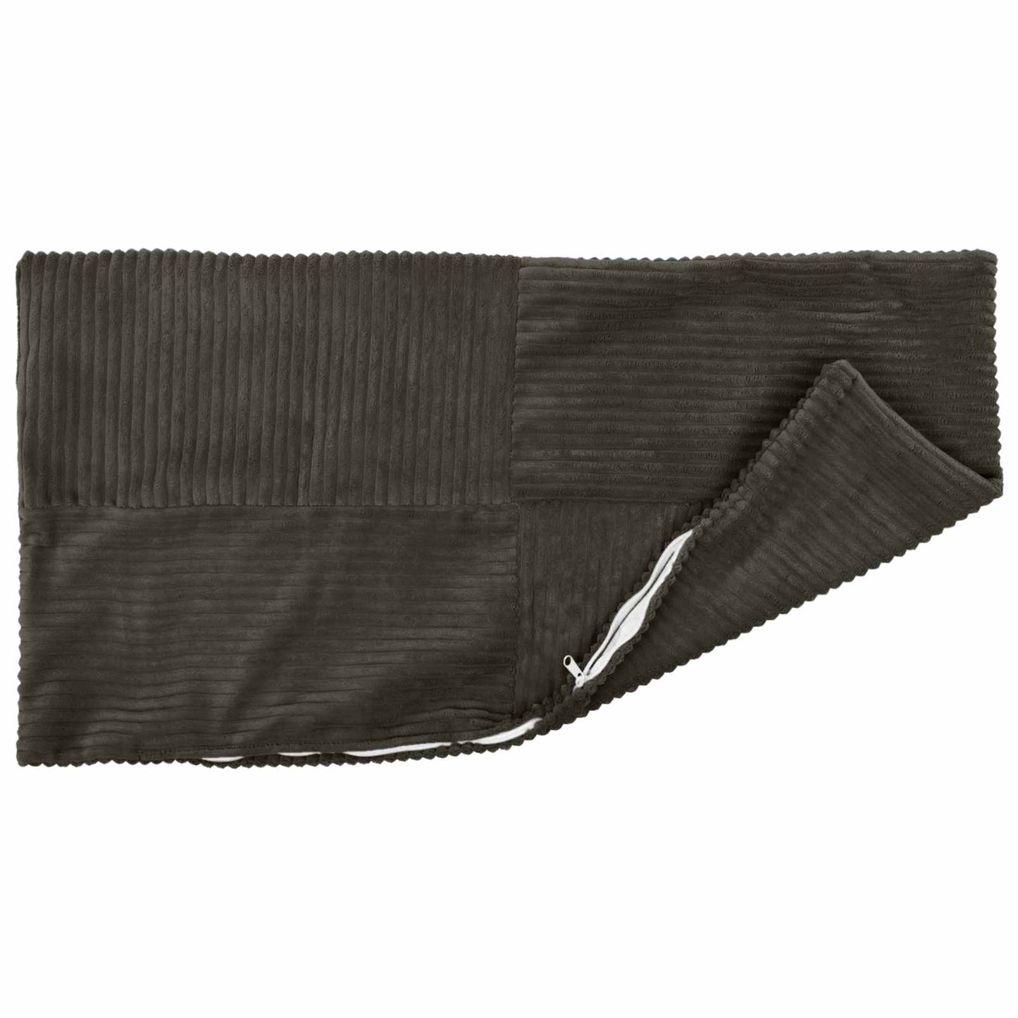 Cushion Cover 2 pcs ALMELO Anthracite 50 x 75 cm Corduroy