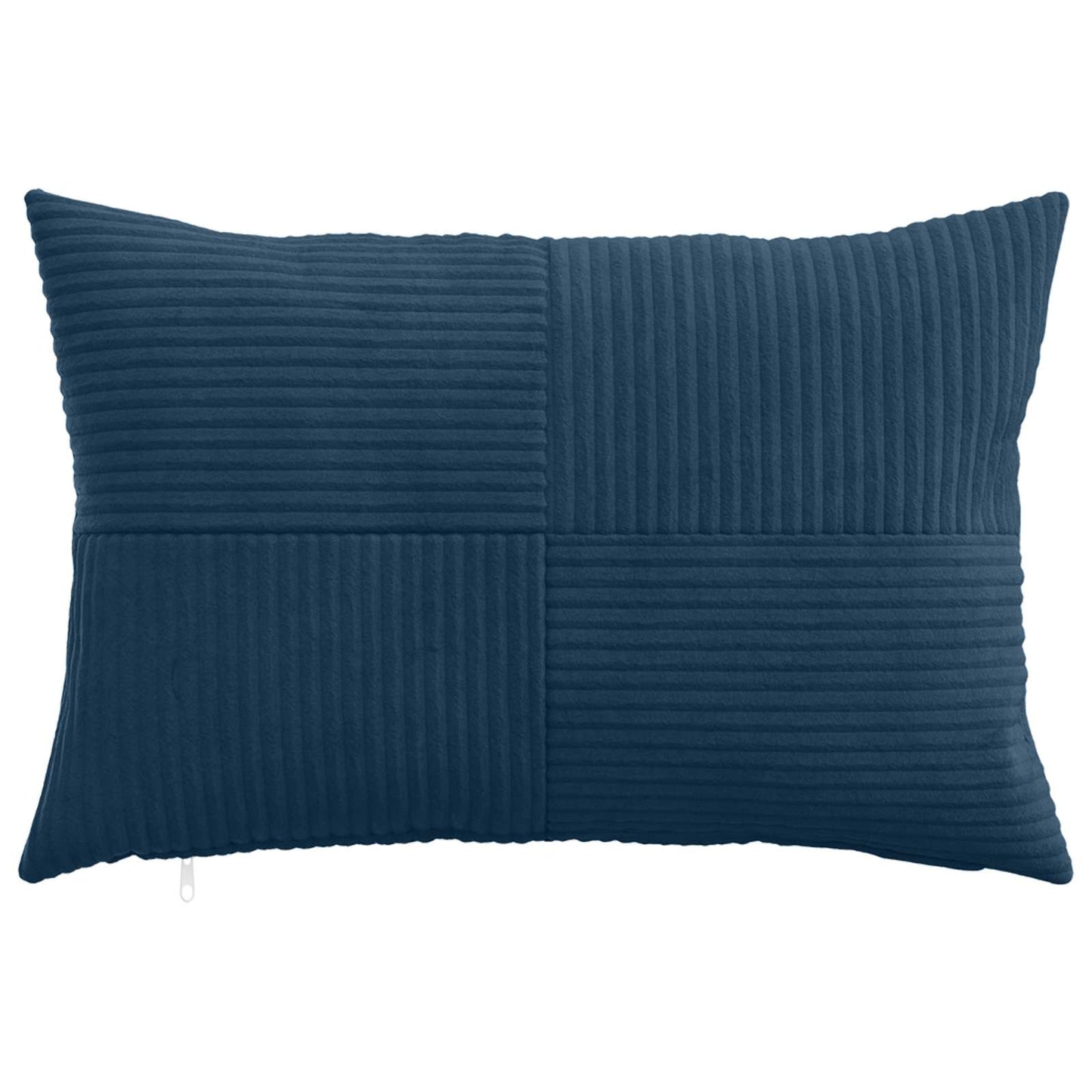 Cushion Cover 2 pcs ALMELO Navy Blue 50 x 75 cm Corduroy