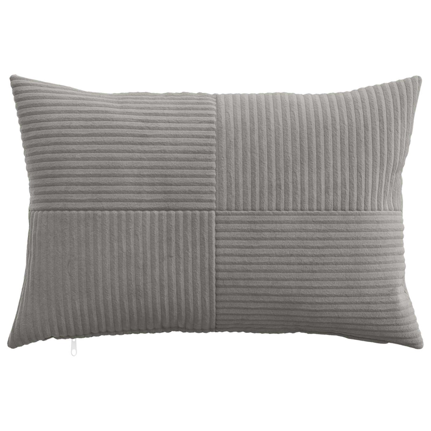 Cushion Cover 6 pcs ALMELO Light Grey 50 x 80 cm Corduroy
