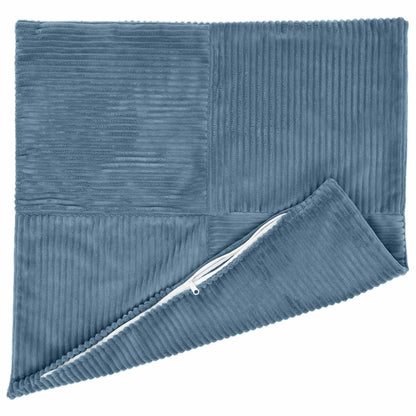 Cushion Cover 2 pcs ALMELO Blue 55 x 55 cm Corduroy