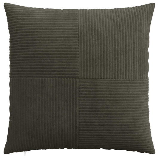 Cushion Cover 2 pcs ALMELO Anthracite 55 x 55 cm Corduroy
