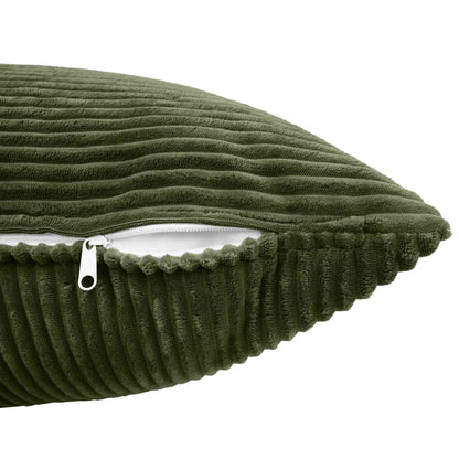 Cushion Cover 6 pcs ALMELO Green 55 x 55 cm Corduroy
