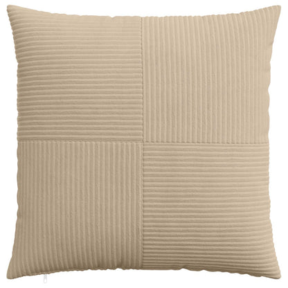 Cushion Cover 2 pcs ALMELO Taupe 55 x 55 cm Corduroy