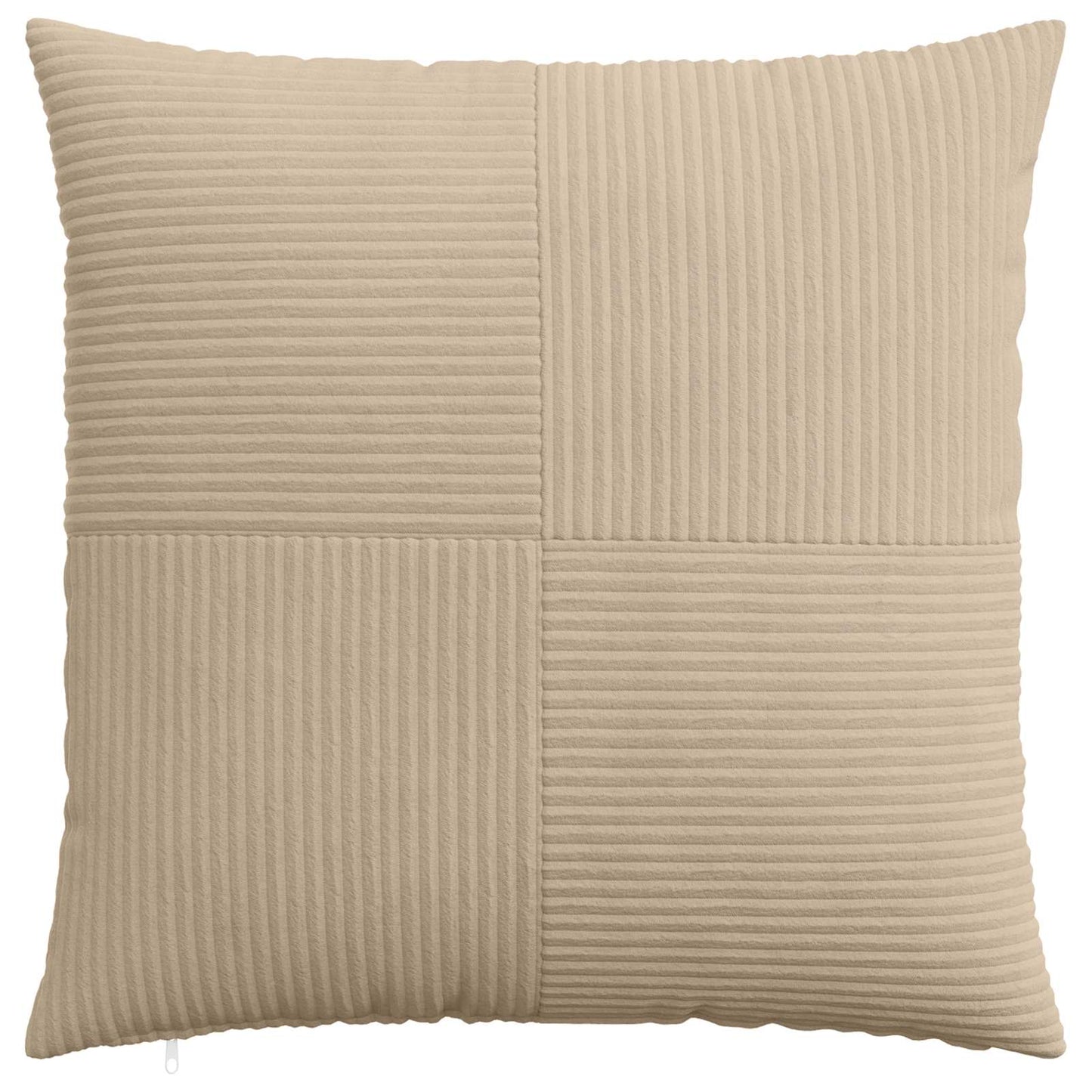 Cushion Cover 2 pcs ALMELO Taupe 60 x 60 cm Corduroy