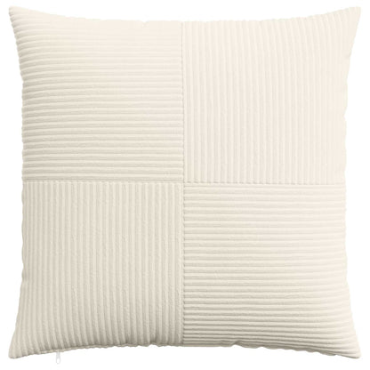 Cushion Cover 2 pcs ALMELO Cream 65 x 65 cm Corduroy
