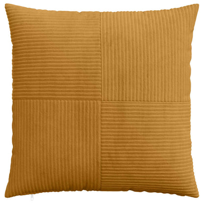 Cushion Cover 6 pcs ALMELO Yellow 65 x 65 cm Corduroy