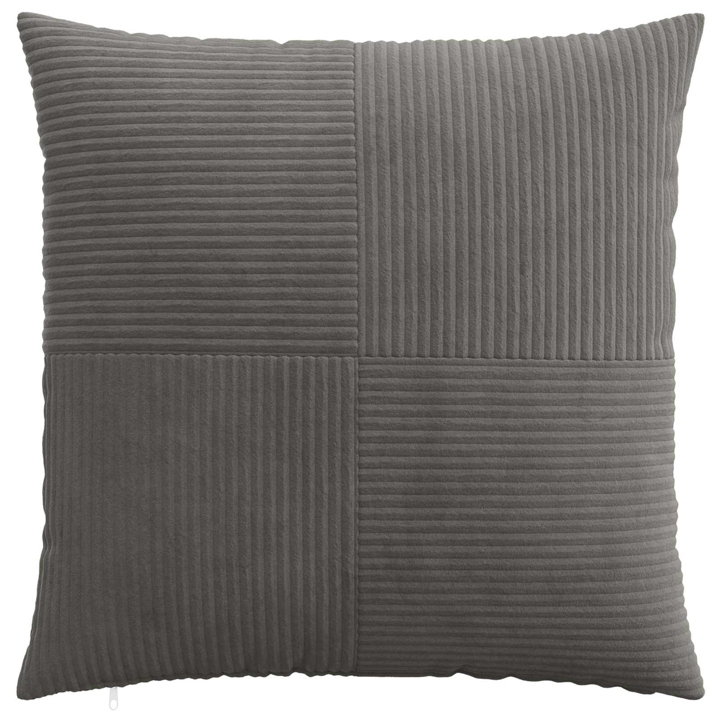 Cushion Cover 2 pcs ALMELO Dark Grey 70 x 70 cm Corduroy