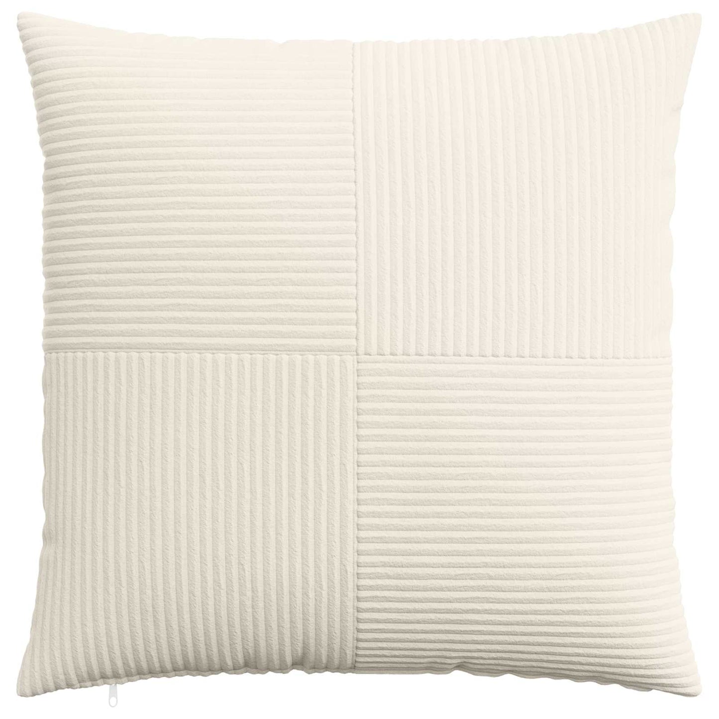 Cushion Cover 2 pcs ALMELO Cream 70 x 70 cm Corduroy