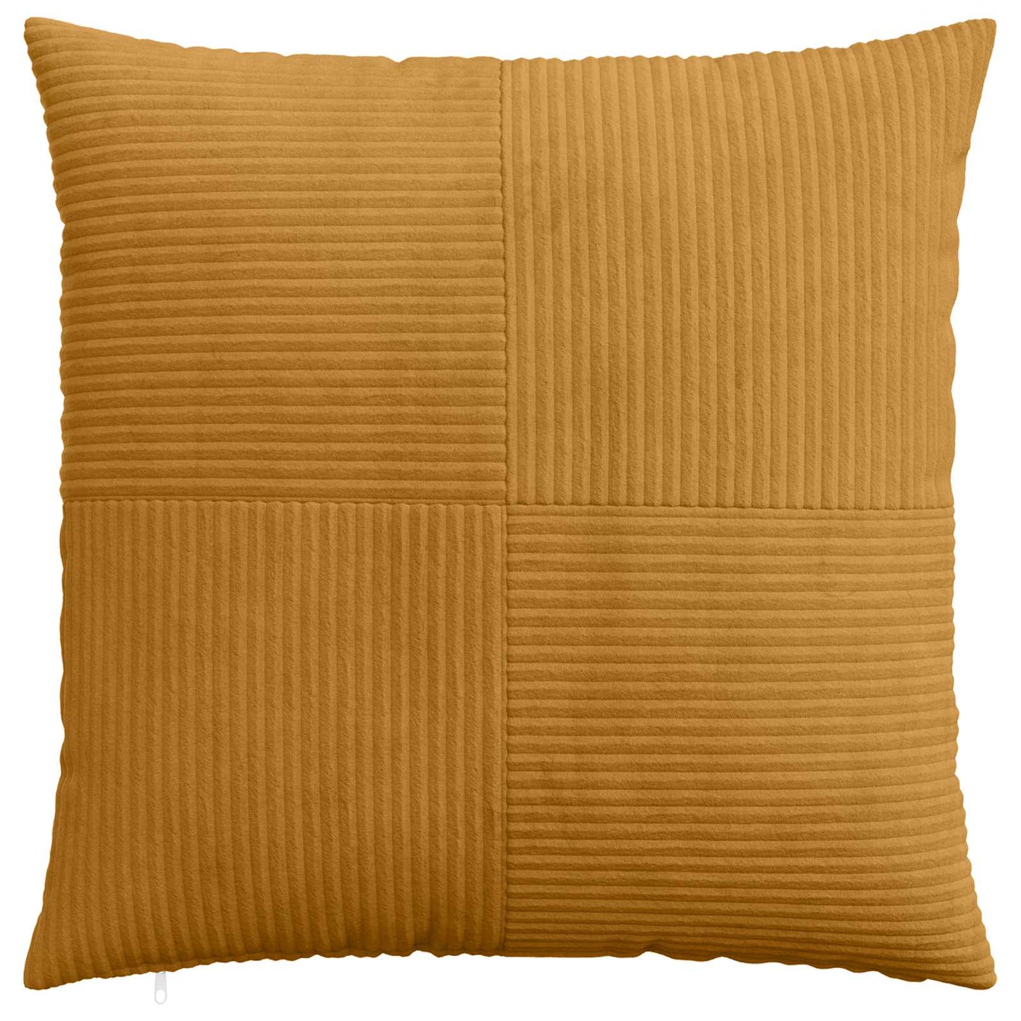 Cushion Cover 2 pcs ALMELO Yellow 70 x 70 cm Corduroy
