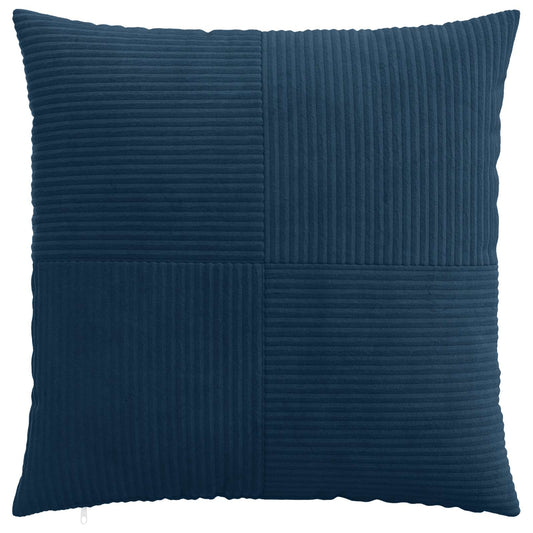 Cushion Cover 6 pcs ALMELO Navy Blue 70 x 70 cm Corduroy