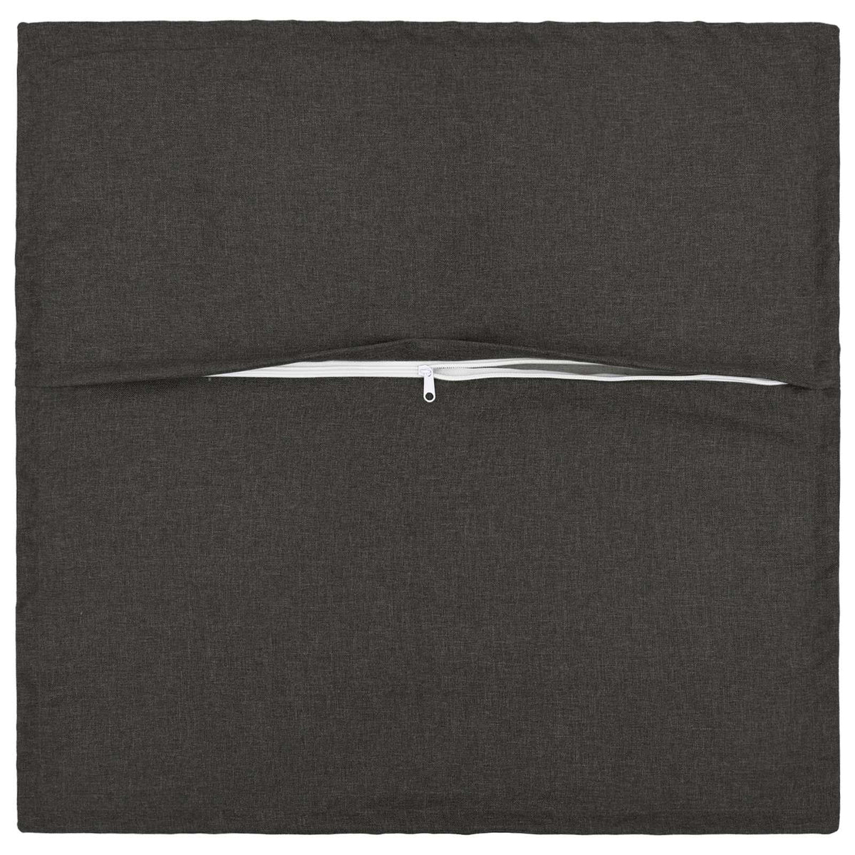 Cushion Cover 2 pcs HOUTEN Dark Grey 30 x 30 cm Faux Linen