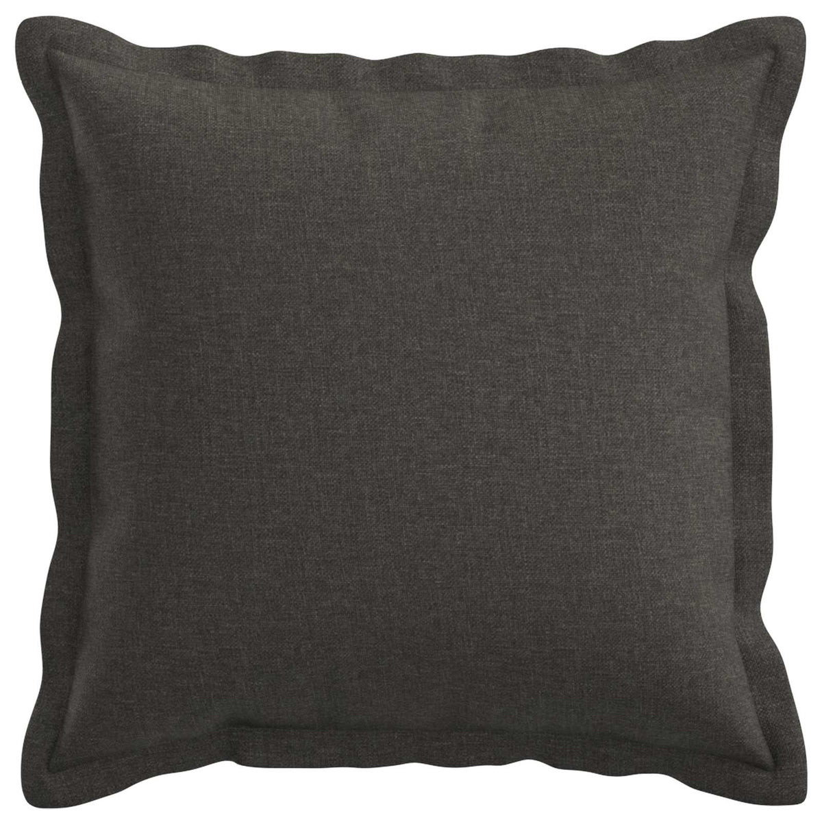 Cushion Cover 2 pcs HOUTEN Dark Grey 30 x 30 cm Faux Linen