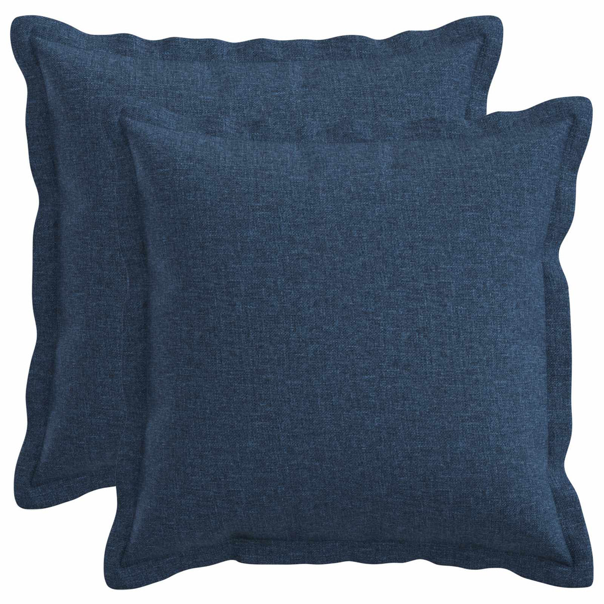 Cushion Cover 2 pcs HOUTEN Blue 30 x 30 cm Faux Linen