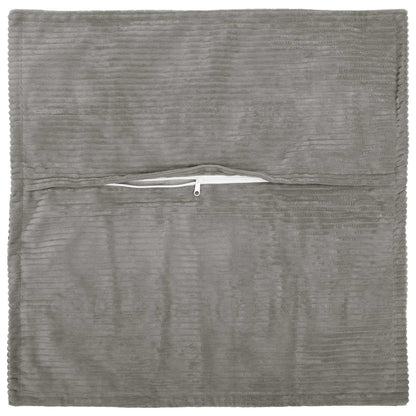 Cushion Cover 6 pcs HOUTEN Light Grey 30 x 30 cm Corduroy