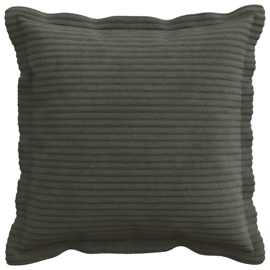 Cushion Cover 2 pcs HOUTEN Anthracite 30 x 30 cm Corduroy