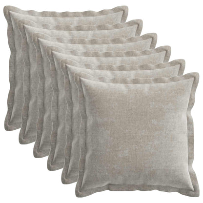 Cushion Cover 6 pcs HOUTEN Light Grey 30 x 30 cm
