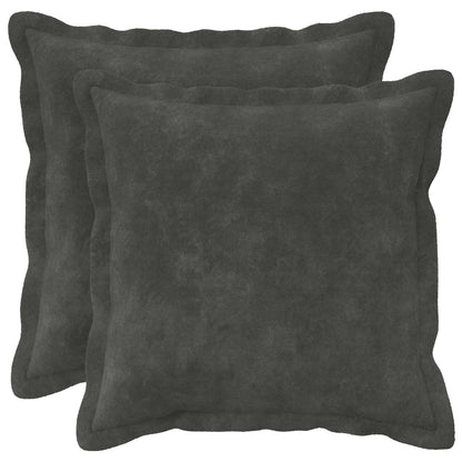 Cushion Cover 2 pcs HOUTEN Anthracite 30 x 30 cm