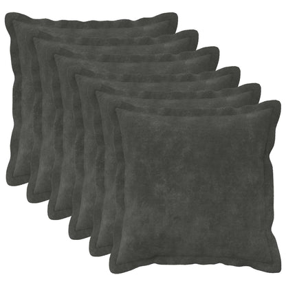 Cushion Cover 6 pcs HOUTEN Anthracite 30 x 30 cm