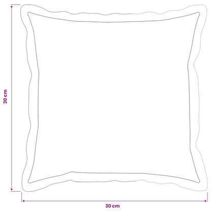 Cushion Cover 6 pcs HOUTEN Beige 30 x 30 cm Polyester