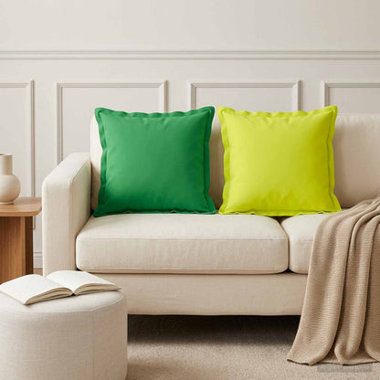 Cushion Cover 6 pcs HOUTEN Green 35 x 35 cm Polyester
